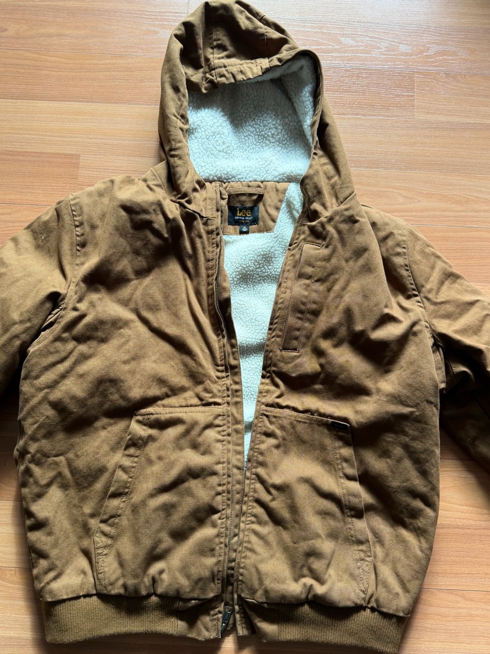 Lee Premium Select Sherpa-Lined Hooded Jacket — XL